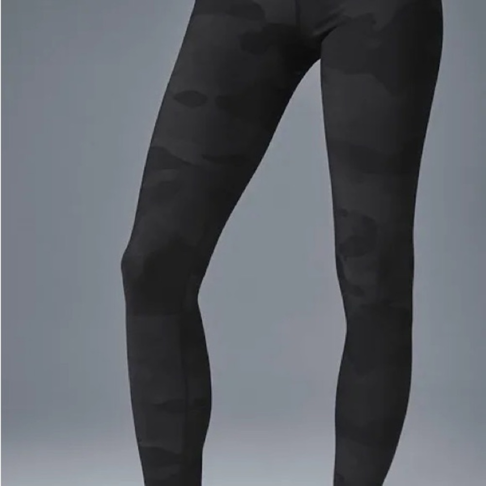 ALO Yoga Black Camouflage High-Waist Leggings